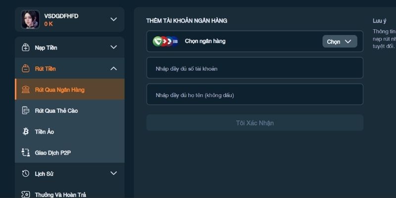 Hướng dẫn các bước rút tiền tại nhà cái TAP88
